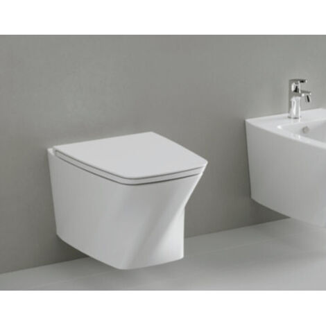 Vaso sospeso serie hera ceramica bianco lucido senza sedile dim. 57x38xh30,5