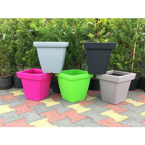 VASO QUADRO PICCOLO IN RESINA - LONARDI - Tutto per il Giardino