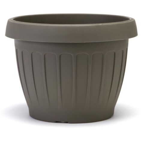VASO TONDO ø 30 x h.22 Lt. 9,5 - cappuccino BAMA