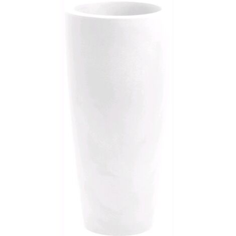 Vaso tondo alto resina TALOS cm. 70 BIANCO