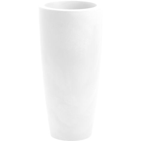 Vaso tondo alto resina TALOS cm. 90 BIANCO
