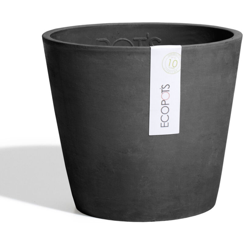Image of Ecopots - Vaso Tondo amsterdam Ø30 H27 - dark grey dark grey