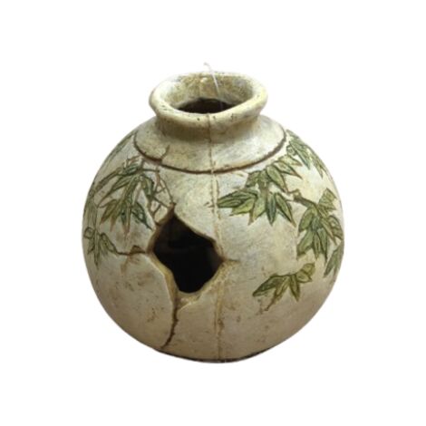 Vaso tondo c/fiori M Croci