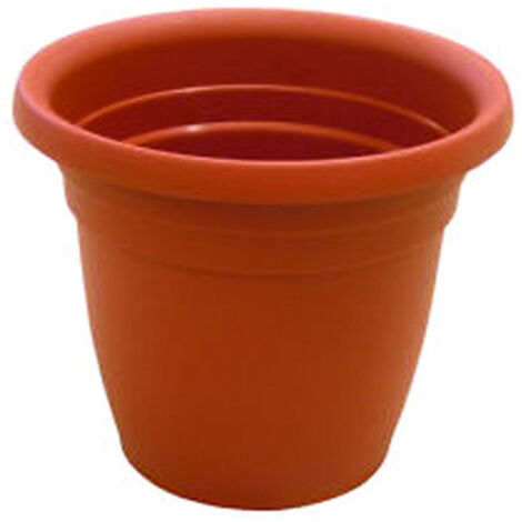 Vaso tondo I.C.S. cm 65 per fiori giardio in polipropilene senza sottovaso