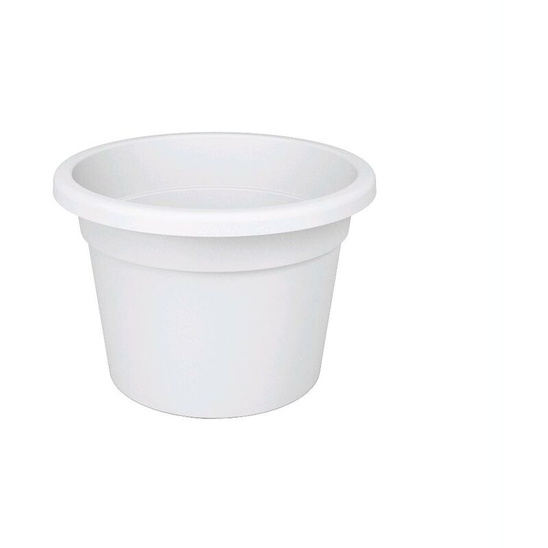 Vaso Tondo in Plastica ppl Colore Bianco Diametro 50 cm Altezza 35 cm 40,8 Litri