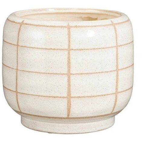 Vaso tondo Jake bianco sporco  16x19 cm