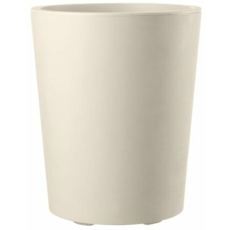 VASO TONDO MILLENNIUM H 53 BIANCO PERLA