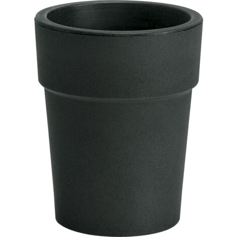 Vaso tondo resina ARES cm. 40 ANTRACITE