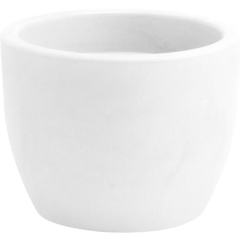 Vaso tondo resina HERA cm. 40 BIANCO