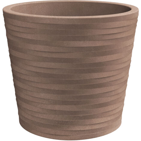 Vaso tondo resina HERMES ELEGANCE cm. 40 AVANA