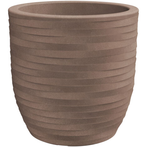 Vaso tondo resina RHEA ELEGANCE cm. 40 AVANA