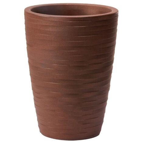 Vaso tondo resina TYLUS ELEGANCE cm. 30 ANTRACITE