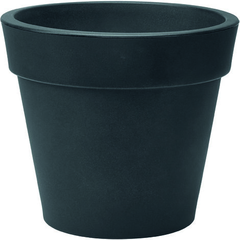 Vaso tondo resina ZEUS cm. 60 ANTRACITE