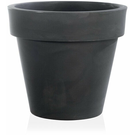 Vaso tondo "Standard One Essential" in plastica colorati da esterno e giardino per piante e fiori -30 cm / Antracite
