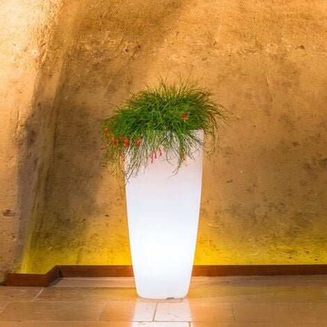 TEKNOPLAST Luce in Polimero Monacis Stilo Round Bright - Ø 33 cm. - h 70 cm. Luce Bianca