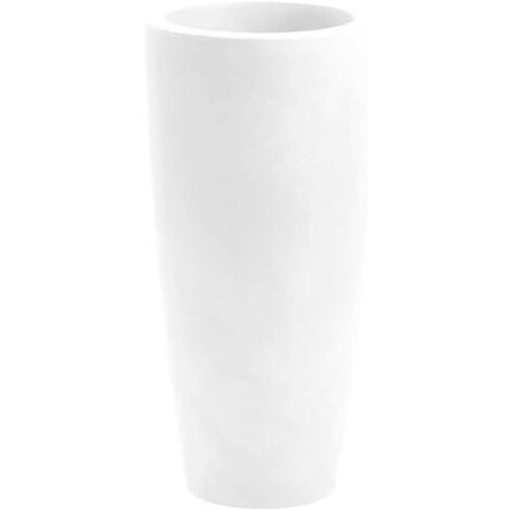 EACOMMERCE Nicoli Vaso Alto CILINDRICO Style Bianco 3638B 38 x 85h cm da Interni/Esterno