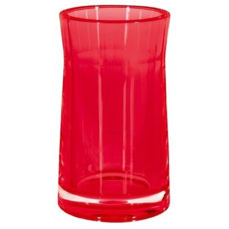 Vaso  transparente rojo SYDNEY Spirella