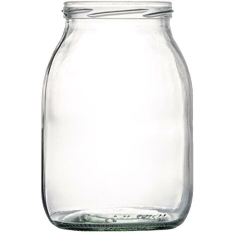 VASO VASETTO IN VETRO PER ALIMENTI IMBOCCo D.82 mm-  1062cc/ml  Cf.12 PZ