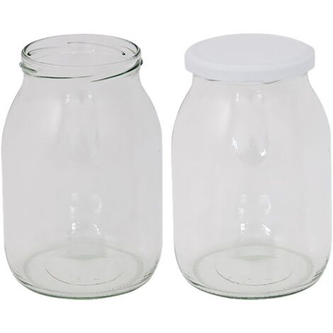 VASO VETRO 'BOCCACCIO' PER ALIMENTI TIPO 'STD' 1062 ml - imbocc. Ø 82 mm s/tappo- 12 pezzi  - Senza Marca