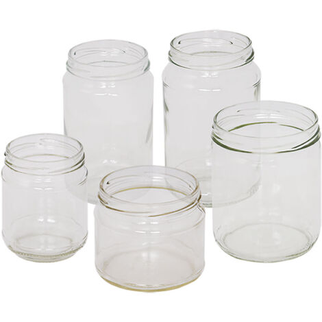 VASO VETRO 'BOCCACCIO' PER ALIMENTI TIPO 'STD' 330 ml - imbocc. Ø 82 mm- 15 pezzi  - Senza Marca