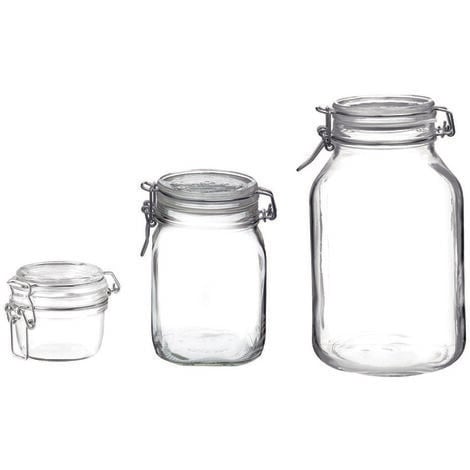 Vaso vetro fido ermetico - ø mm.106 ml.1000