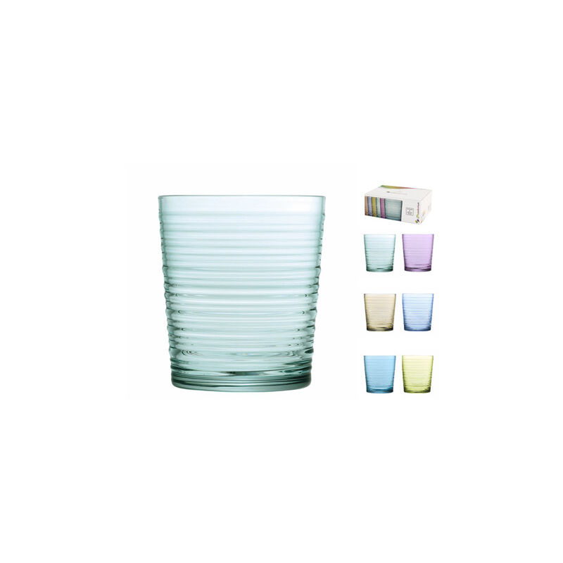 

Vaso Vidrio Color Pack 6 Unidades 41 Cl-Granada