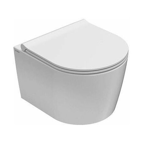 Vaso WC 43 cm + coprivaso chiusura rallentata Globo Forty FOS06+FOR22