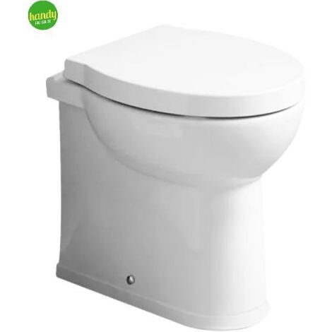 Vaso wc a terra filo parete in ceramica bianca serie ischia vaso multi filoparete BARBOTTINA