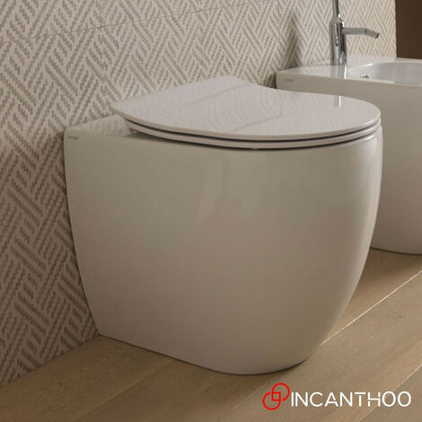 Vaso Wc a Terra LIKE - Filo Muro - Sistema di Scarico Smart Clean