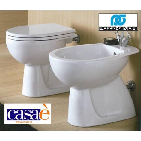 Ceramiche Pozzi E Ginori.Vaso Wc Colibri 2 Bianco Scarico A Pavimento Senza Sedile Pozzi Ginori 63300000