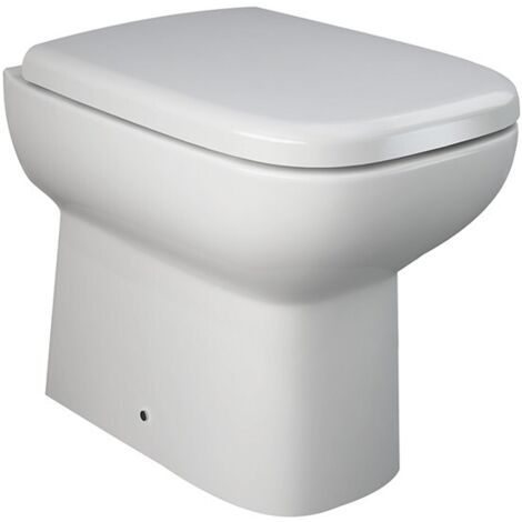 VASO WC RIVER IN CERAMICA BIANCA A TERRA