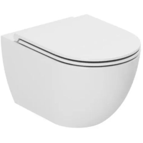 Vaso wc sospeso in ceramica bianca serie comoda con sistema easy clean AZZURRA