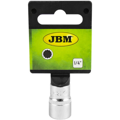 Vaso XZN ¼" 9mm. Cromado  JBM13601