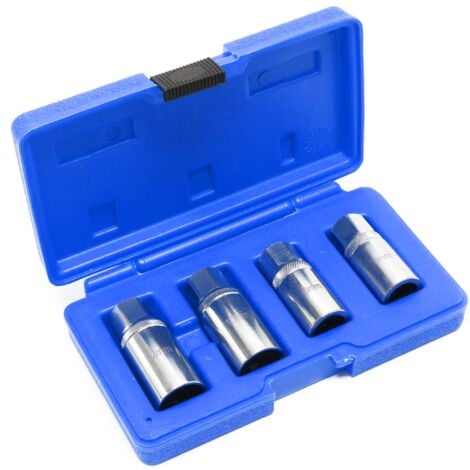 Vasos extractores espárragos Set 4P 6 8 10 12mm Transmisión 1/2"" Maletín portátil Extractores Pernos