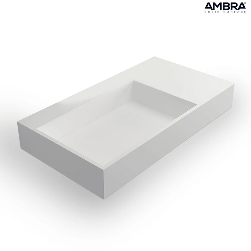 Ambra - fabiola ii - vasque rectangulaire suspendue - Vasque