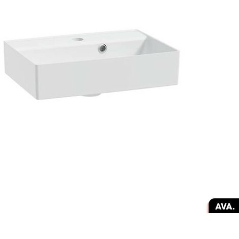 Vasque à encastrer avec siphon OFFERT  AVA  Blanc  48 × 10 × 31