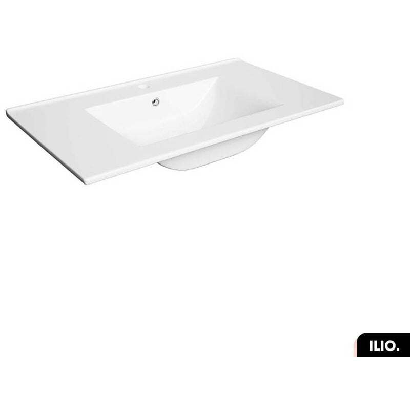 Otitec - Vasque à encastrer avec siphon offert ilio Blanc 80 × 2 × 46