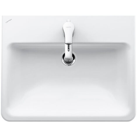 Vasque à encastrer LAUFEN PRO S 560 x 440 mm avec trop-plein, version 3 trous robinet blanc LCC LAUFEN