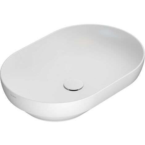 Vasque à encastrer ovale en céramique 60.41 Globo T-EDGE B6O61  Blanc Mat - Globo BO