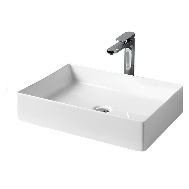 Artceram - Vasque à poser 38x55 cm en céramique blanc brillant - Art Ceram Scalino