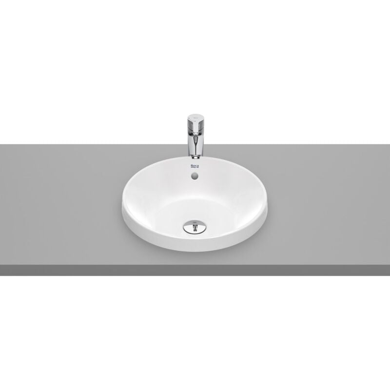 Vasque à poser 390x390x40mm round the gap Roca