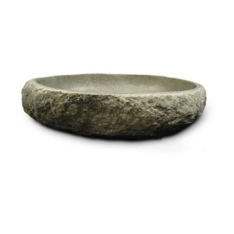 

Lavabo sobre encimera de 50 cm en piedra de río, Galéo