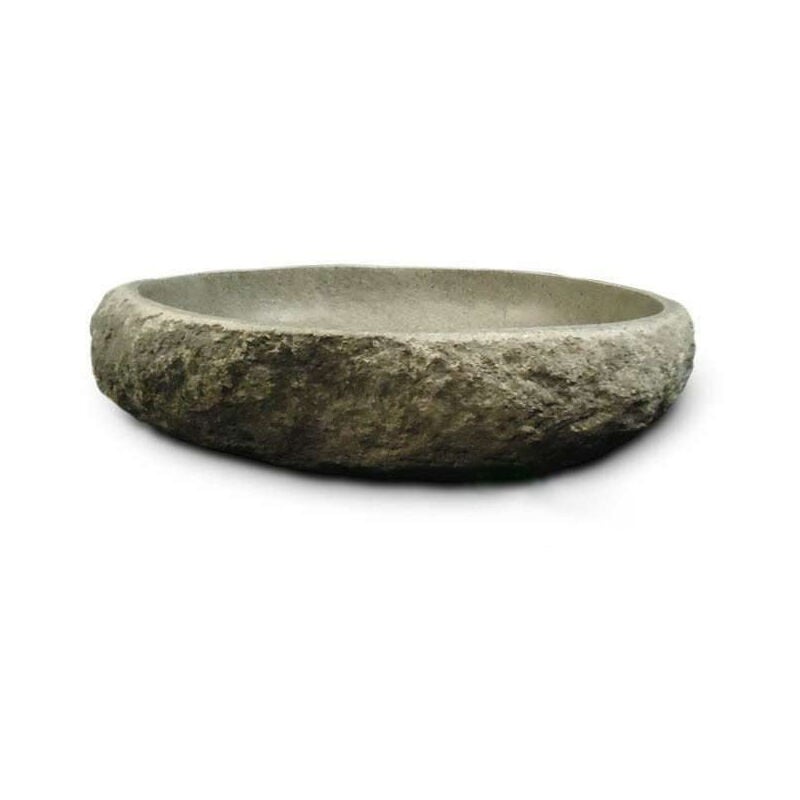 

Lavabo sobre encimera de 60 cm en piedra de río, Galéo