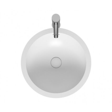 Vasque à poser blanc mat AVELLA ROND RIHO 42x42 cm solid surface