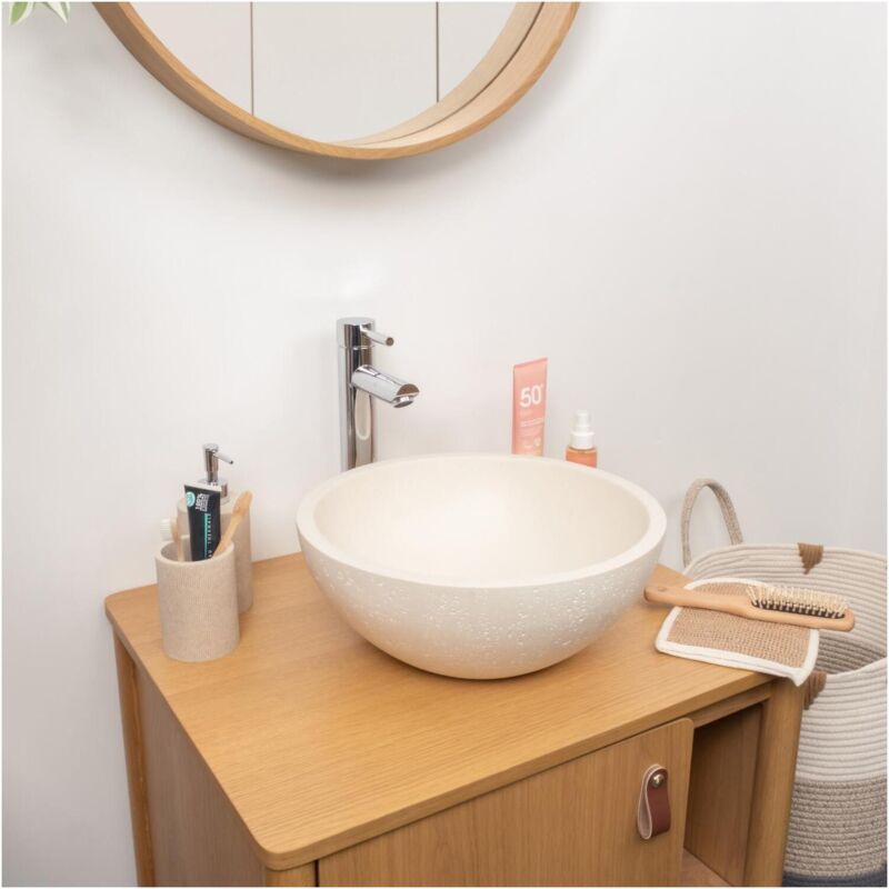 Vasque à poser bol flore 36,2x36,2cm