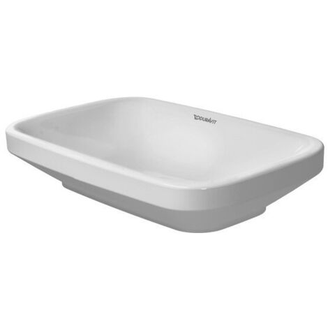Vasque à poser DURASTYLE sans débordement trou B 60x38cm geschl o trouwe