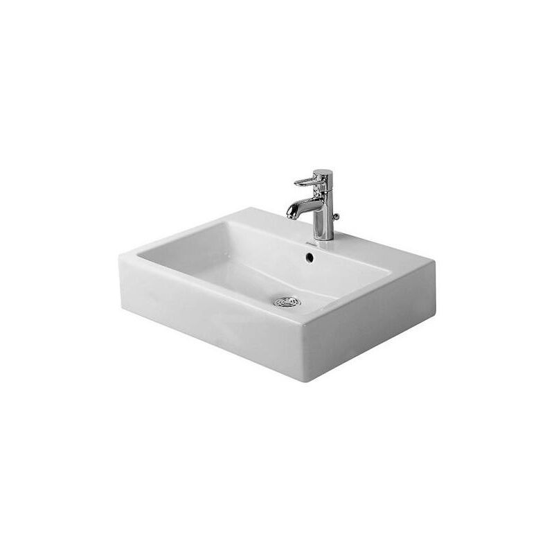Duravit - Vero 50cm, blanc, avec trop-plein, avec table à trous de