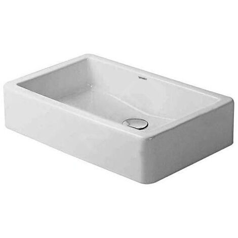 Vasque à poser Duravit Vero 60cm, blanc, sans trop-plein,
