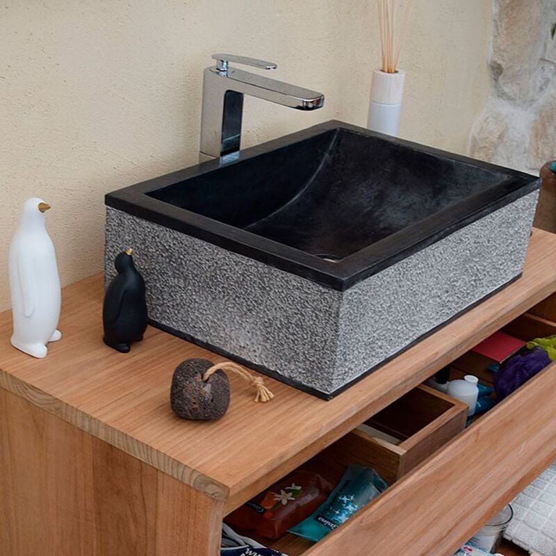 Vasque en Noir à poser, Jones