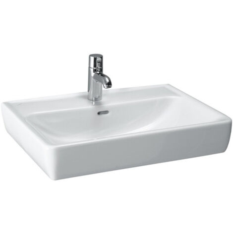 Vasque à poser LAUFEN PRO A avec trop-plein, version 1 trou pour robinet 550 x 480 mm blanc LAUFEN